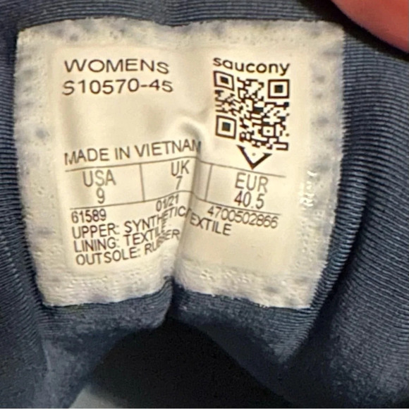 Saucony Women's Omni 19 Running Shoe, Sky/Storm like new size 9 - Picture 7 of 7